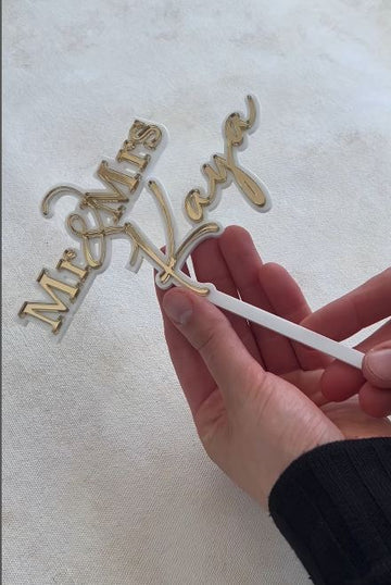 Topper mit Wunschtext