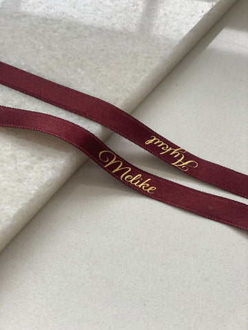 Ringband, bordeaux Schreibschrift