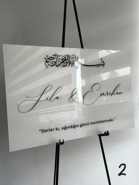 Empfangstafel Sticker