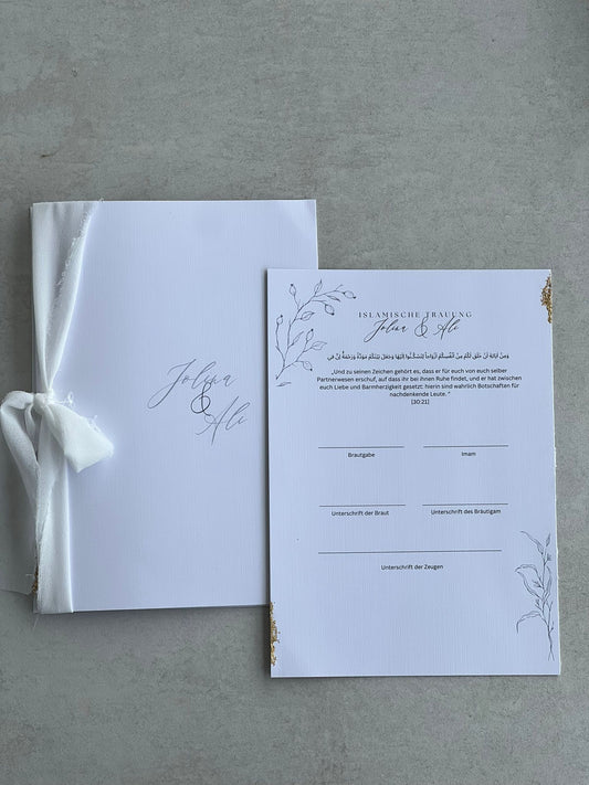 Nikah akdi / Nikah Zertifikat für die islamische Trauung