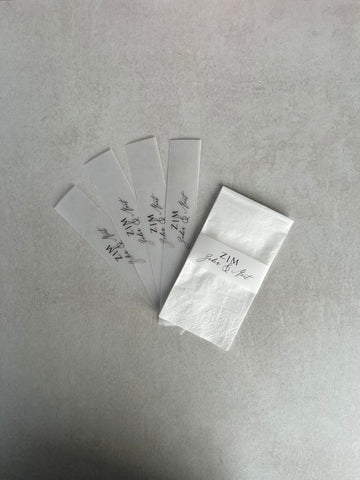 Servietten Banderolen