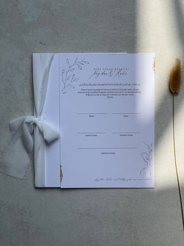 Nikah akdi / Nikah Zertifikat für die islamische Trauung