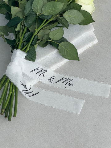 Straußband/Blumenband, personalisiert