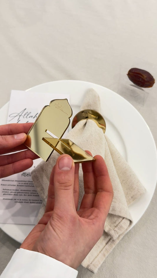 Dattelhalter, Kuppelform in gold